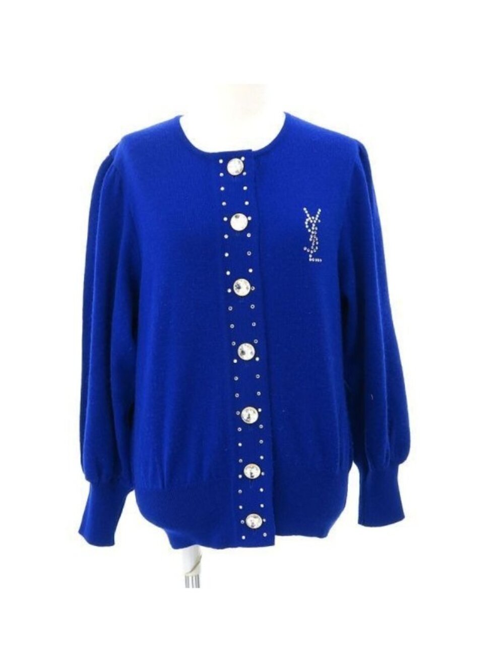 Yves Saint Laurent Blue Cardigan - Picture 2 of 9